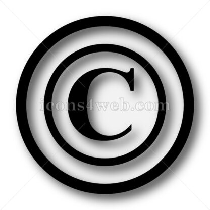 Copyright simple icon. Copyright simple button. - Website icons