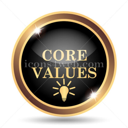 Core values gold icon. - Website icons