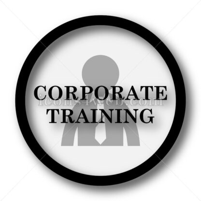 Corporate training simple icon. Corporate training simple button. - Website icons