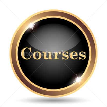 Courses gold icon. - Website icons