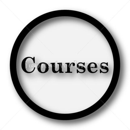 Courses simple icon. Courses simple button. - Website icons
