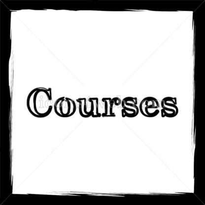 Courses sketch icon. - Website icons
