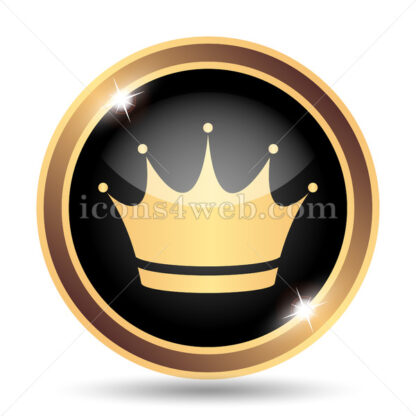 Crown gold icon. - Website icons