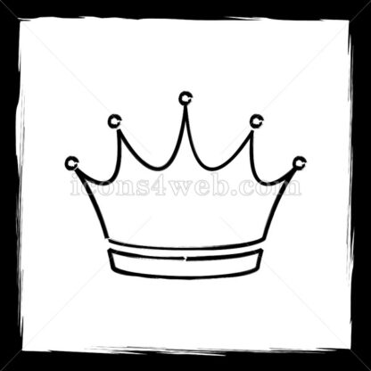 Crown sketch icon. - Website icons