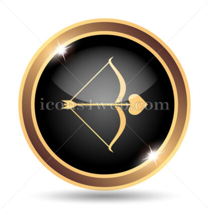 Cupid gold icon. - Website icons