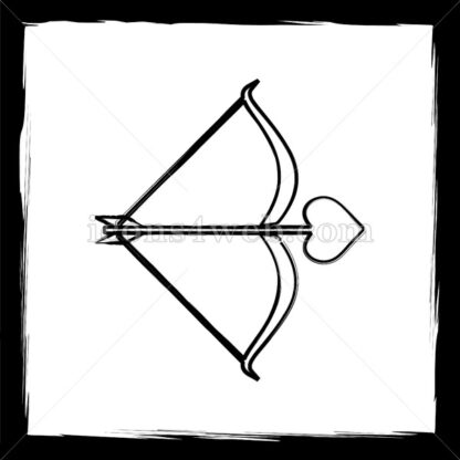 Cupid sketch icon. - Website icons