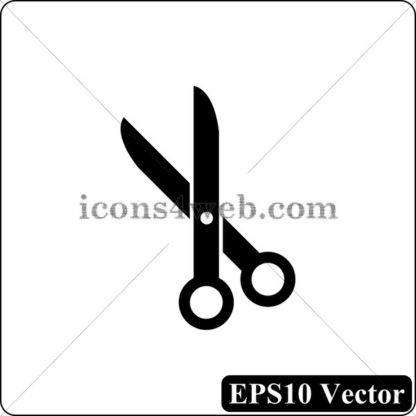 Cut black icon. EPS10 vector. - Website icons