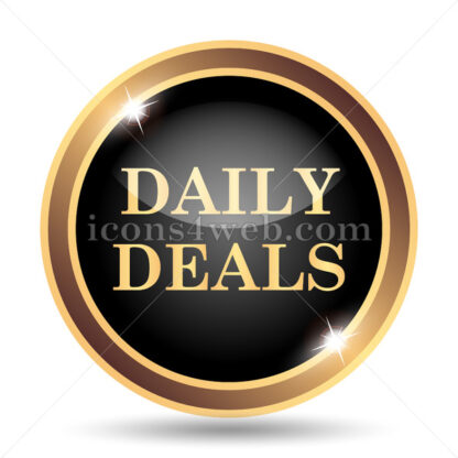 Daily deals gold icon. - Website icons