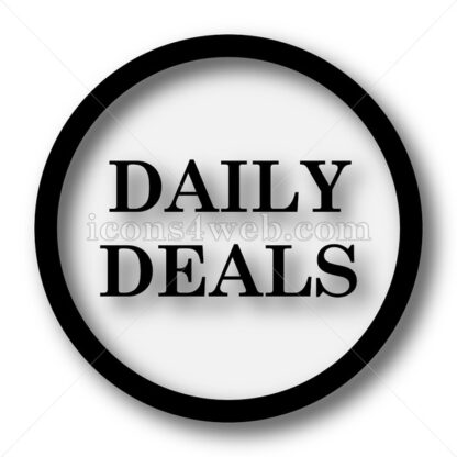 Daily deals simple icon. Daily deals simple button. - Website icons