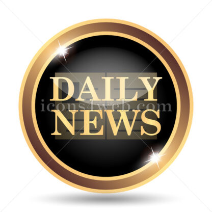 Daily news gold icon. - Website icons