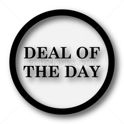Deal of the day simple icon. Deal of the day simple button. - Website icons