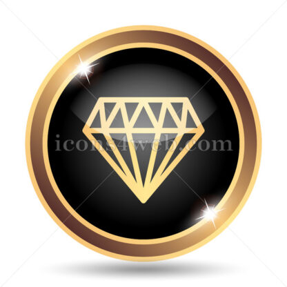 Diamond gold icon. - Website icons