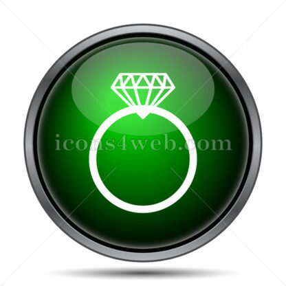 Diamond ring internet icon. - Website icons