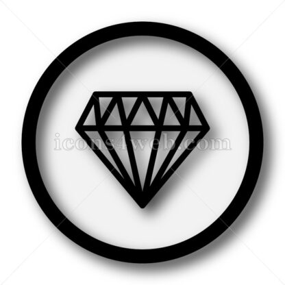 Diamond simple icon. Diamond simple button. - Website icons