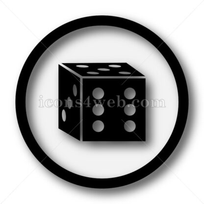 Dice simple icon. Dice simple button. - Website icons