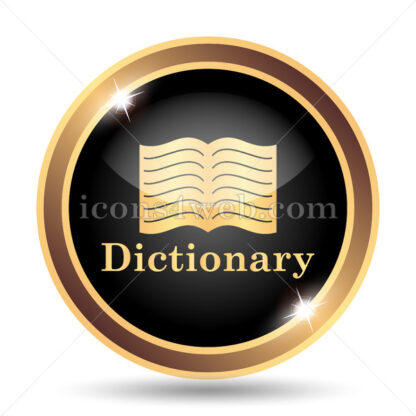 Dictionary gold icon. - Website icons