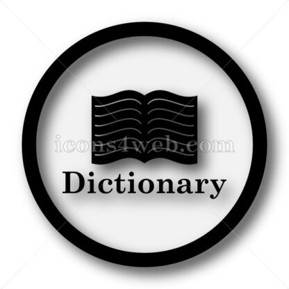 Dictionary simple icon. Dictionary simple button. - Website icons