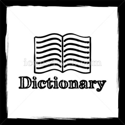 Dictionary sketch icon. - Website icons