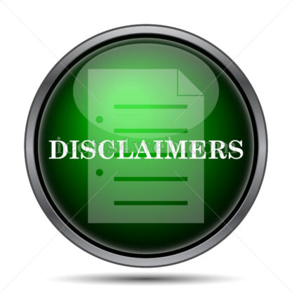 Disclaimers internet icon. - Website icons