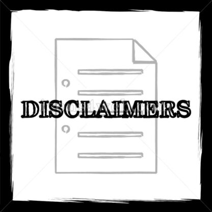 Disclaimers sketch icon. - Website icons