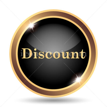 Discount gold icon. - Website icons