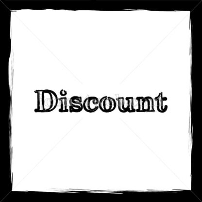 Discount sketch icon. - Website icons