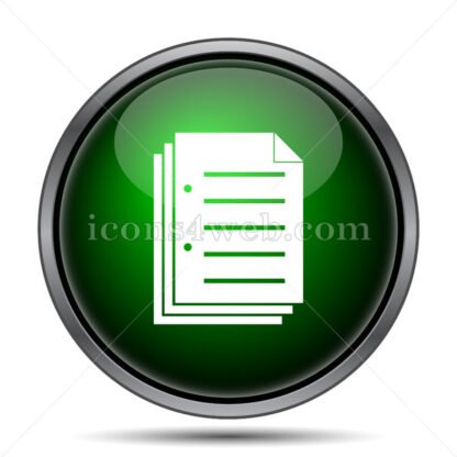 Document internet icon. - Website icons