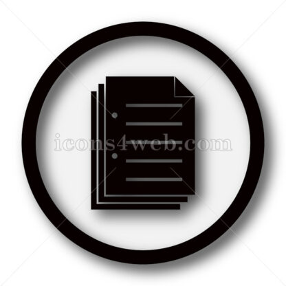 Document simple icon. Document simple button. - Website icons