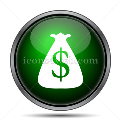 Dollar sack internet icon. - Website icons