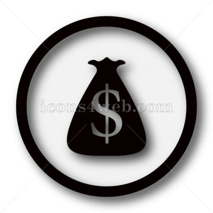Dollar sack simple icon. Dollar sack simple button. - Website icons