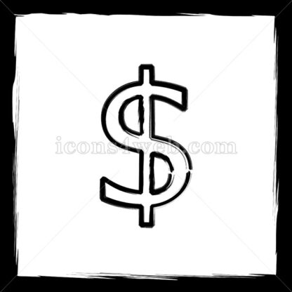 Dollar sketch icon. - Website icons