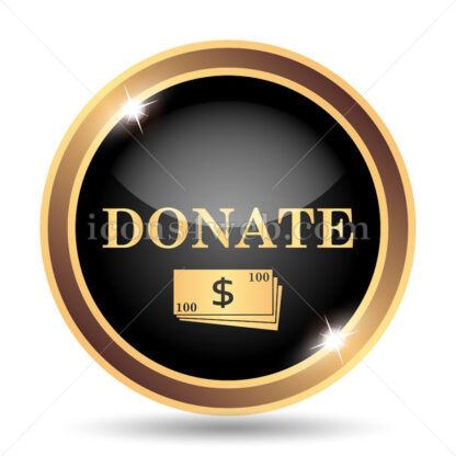 Donate gold icon. - Website icons