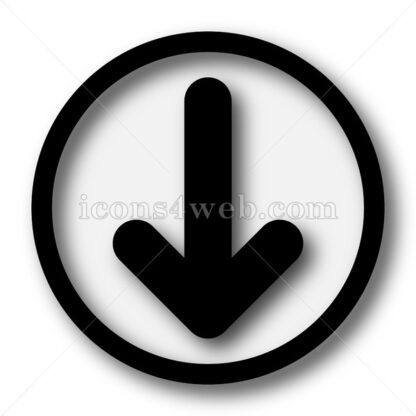 Down arrow simple icon. Down arrow simple button. - Website icons