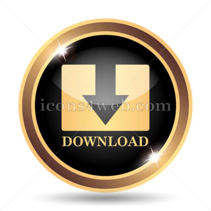 Download gold icon. - Website icons