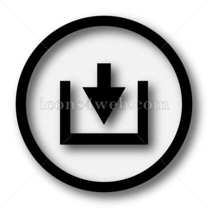 Download sign simple icon. Download sign simple button. - Website icons