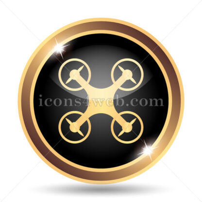 Drone gold icon. - Website icons