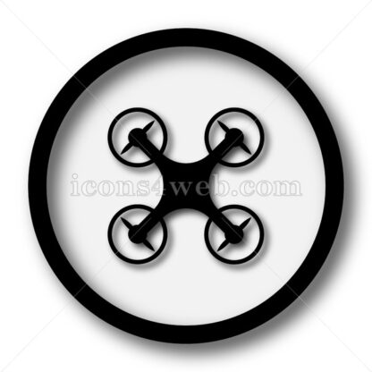 Drone simple icon. Drone simple button. - Website icons
