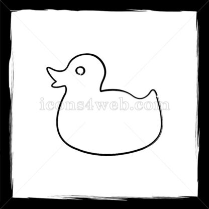 Duck sketch icon. - Website icons