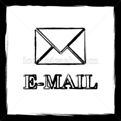 E-mail sketch icon. - Website icons