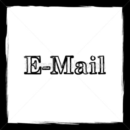 E-mail text sketch icon. - Website icons