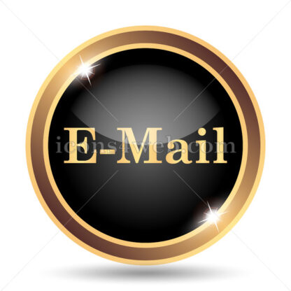 E-mail text text gold icon. - Website icons