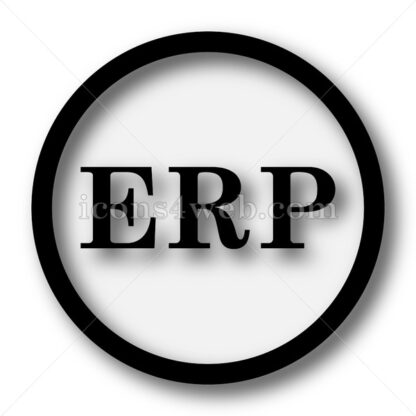 ERP simple icon. ERP simple button. - Website icons