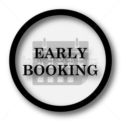 Early booking simple icon. Early booking simple button. - Website icons