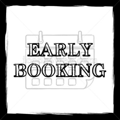 Early booking sketch icon. - Website icons