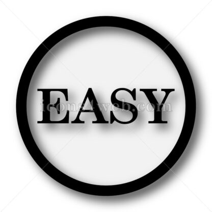 Easy simple icon. Easy simple button. - Website icons