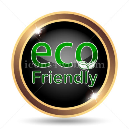 Eco Friendly gold icon. - Website icons