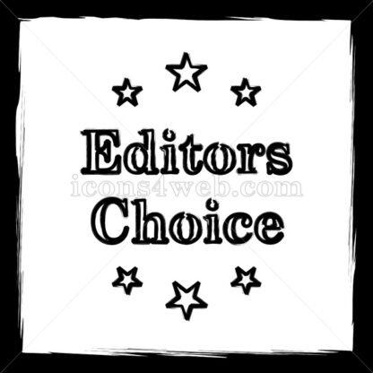 Editors choice sketch icon. - Website icons