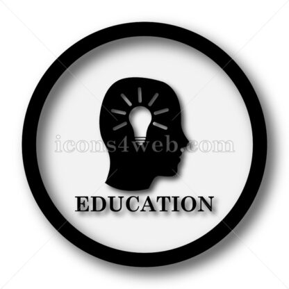 Education simple icon. Education simple button. - Website icons