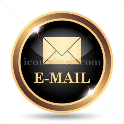 Email gold icon. - Website icons