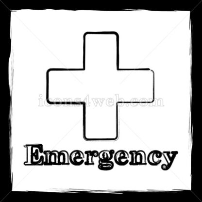 Emergency sketch icon. - Website icons